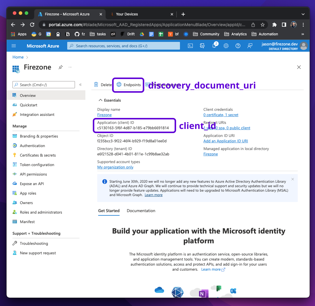 azure client id